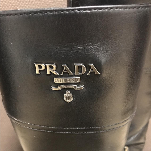 PRADA - プリン♡様専用【PRADA】ロングブーツ 黒 38.5の通販 by あ