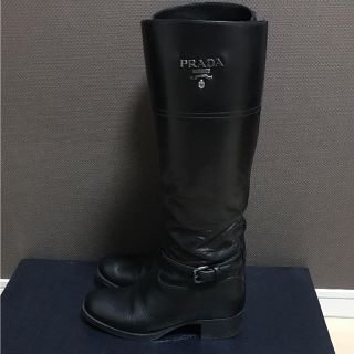 プラダ(PRADA)のプリン♡様専用【PRADA】ロングブーツ 黒 38.5(ブーツ)