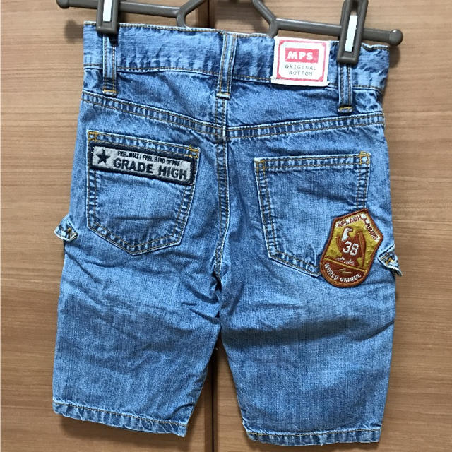 MPS(エムピーエス)のsize100＊デニムハーパン キッズ/ベビー/マタニティのキッズ服男の子用(90cm~)(パンツ/スパッツ)の商品写真