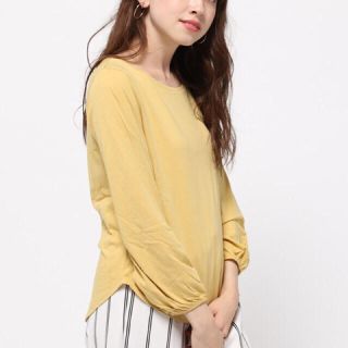 マウジー(moussy)の新品 未使用 タグ付き MOUSSY マウジー ボリューム袖カットソー(カットソー(長袖/七分))