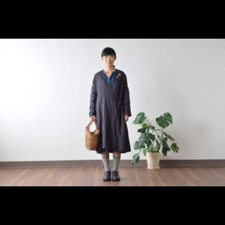 fog linen work　カシュクールワンピース