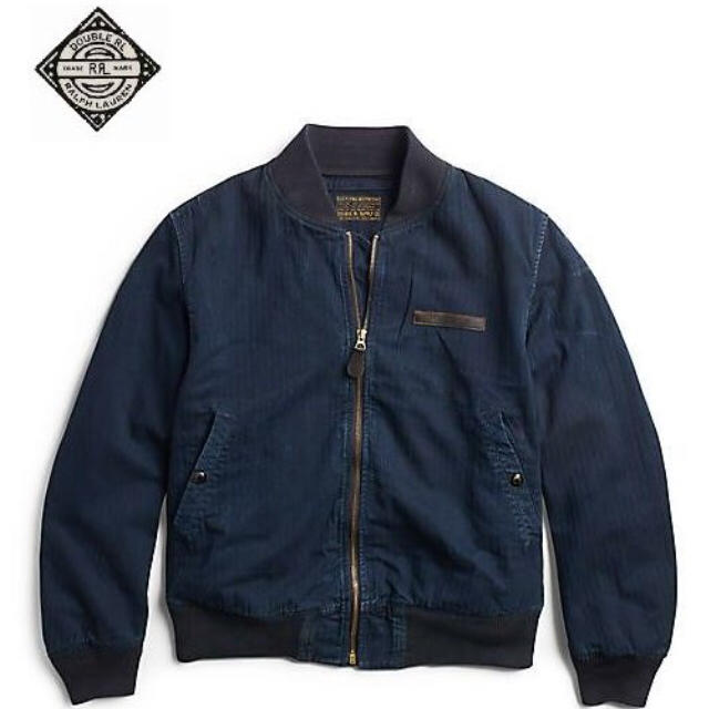 RRL インディゴ コットン ボンバー ジャケット S ビンテージ MA1