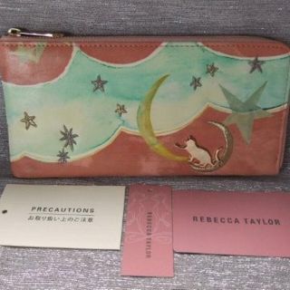 レベッカテイラー(Rebecca Taylor)の新品◆レベッカテイラー◆長財布新品ネコと月と星柄◆ピンク￥11880(財布)