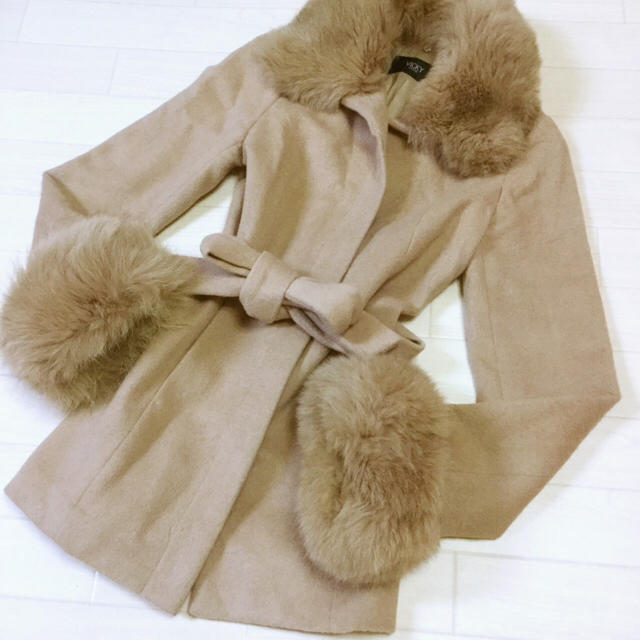 VICKY♡ファー付きコート ベージュ - www.nigerianabii.org