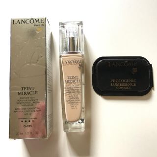 ランコム(LANCOME)のランコム タンミラク リキッド O-025 新品＋固形サンプルおまけ付き(ファンデーション)