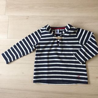 プチバトー(PETIT BATEAU)のプチバトー★ボーダーマリン長袖トップス(シャツ/カットソー)