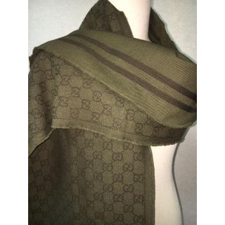 グッチ(Gucci)のGUCCI ウールマフラー＊クリーニング済み＊(マフラー)