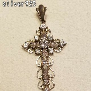 silver925 ゴシックデザインクロス　ネックレストップ(ネックレス)