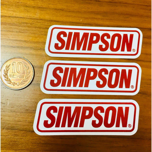 SIMPSON(シンプソン)のシンプソンステッカー(値下げしました) 自動車/バイクのバイク(ステッカー)の商品写真