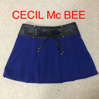 セシルマクビー(CECIL McBEE)の❥❥美品❥❥CECIL Mc BEE プリーツスカート裏地パンツ付き S(ひざ丈スカート)