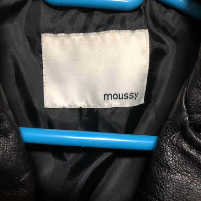 MOUSSY マウジー ヤギ革 レザー ライダース ジャケットレディース