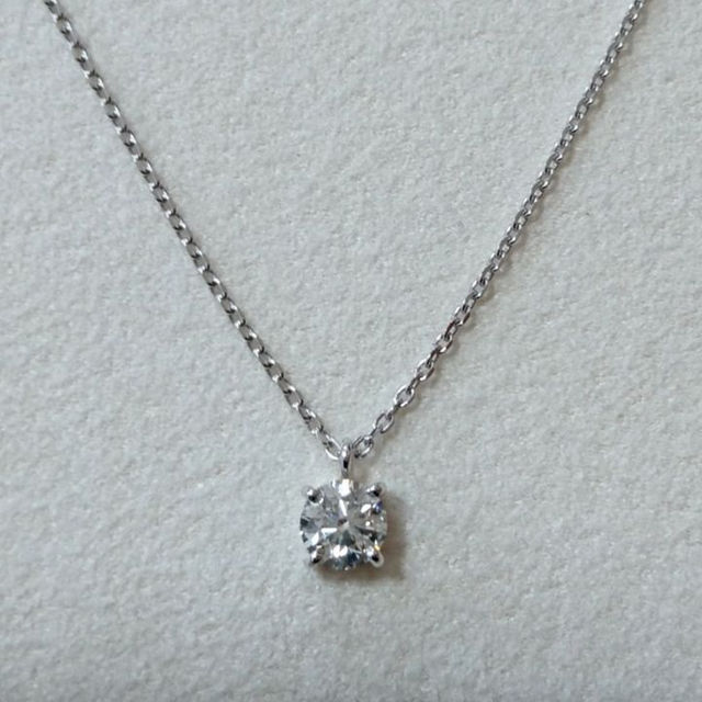 K18 WG 0.3ct ダイヤ ネックレスの通販 by maple's shop｜ラクマ