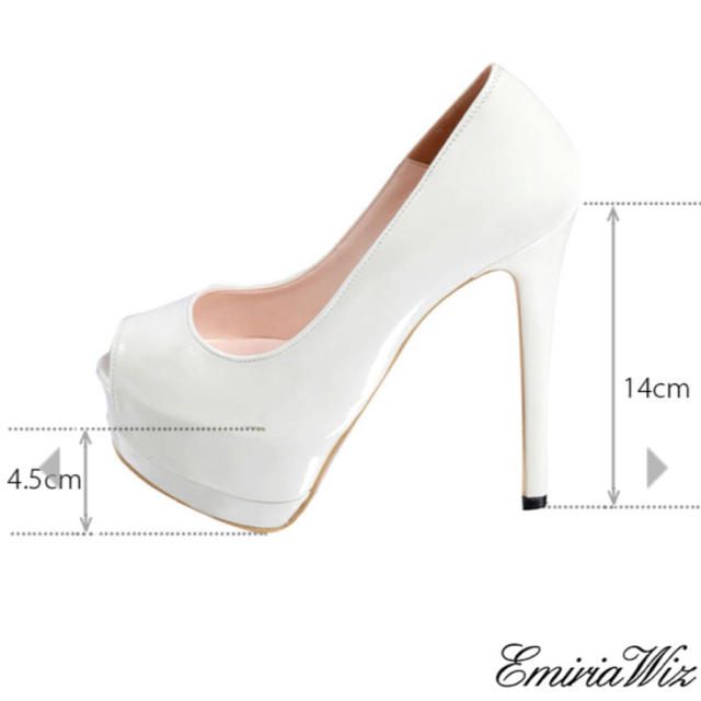 EmiriaWiz(エミリアウィズ)の1月4日までお取り置き！エミリアウィズ♡オープントゥパンプス レディースの靴/シューズ(ハイヒール/パンプス)の商品写真