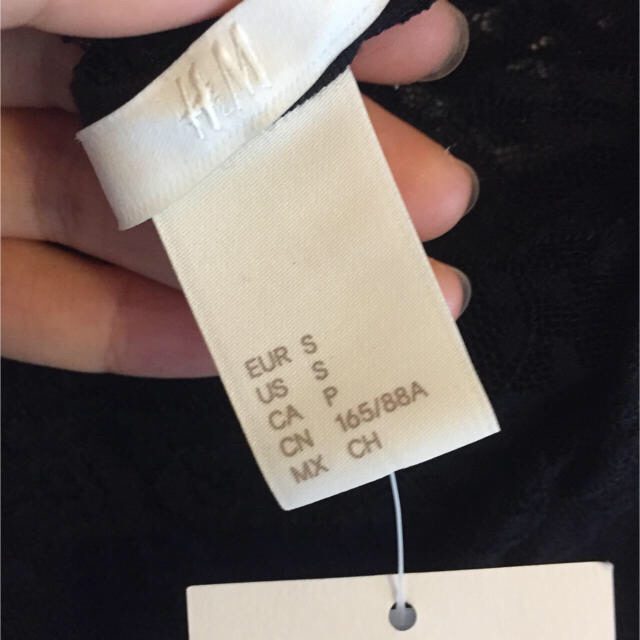 H&M - 新品 総レース ボディスーツ ブラック 黒 長袖 H&M H&M - 新品 総レース ボディスーツ ブラック 黒 長袖 H&M