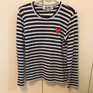 コムデギャルソン(COMME des GARCONS)のコムデギャルソン ボーダー長袖Tシャツ Ｍ(Tシャツ(長袖/七分))