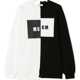 エムエスジイエム(MSGM)の2017AW 新作✨ MSGM ２トーンカラーブロックスウェット (トレーナー/スウェット)