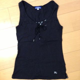 バーバリー(BURBERRY)のブルレ♡黒タンク(Tシャツ(半袖/袖なし))