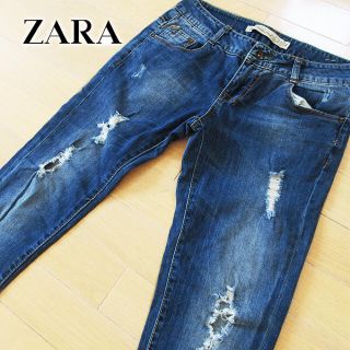 ザラ(ZARA)の美品 34サイズ ZARA ザラ スキニーパンツ(スキニーパンツ)