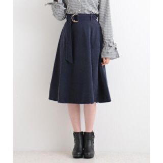 マジェスティックレゴン(MAJESTIC LEGON)のmi様専用…マジェ✱ベルト付膝丈フレアースカート(ひざ丈スカート)