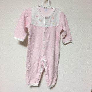 ファミリア(familiar)の専用！   ファミリア Babygro カバーオール ピンク 女の子70〜85(ロンパース)