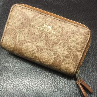 コーチ(COACH)の☆新品☆  COACH コーチ コインパース 小銭入れ  カーキ シグネチャー(コインケース/小銭入れ)