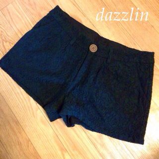 ダズリン(dazzlin)の総レース❁黒ショーパン 美品(ショートパンツ)