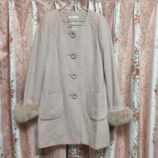 レッセパッセ(LAISSE PASSE)の美品💘ファー付きコート レッセパッセ(毛皮/ファーコート)