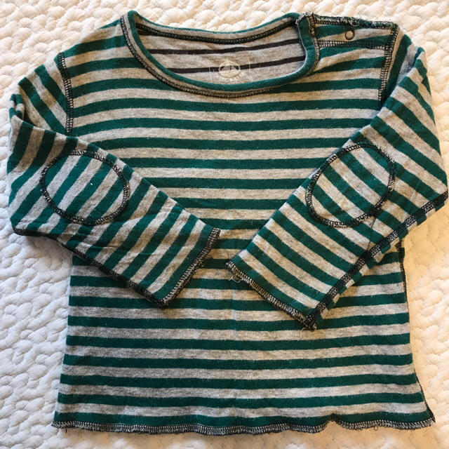 PETIT BATEAU(プチバトー)のプチバトー リバーシブルロンT 80cm キッズ/ベビー/マタニティのベビー服(~85cm)(シャツ/カットソー)の商品写真