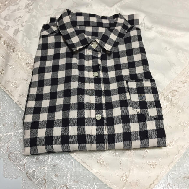 ☆新品 チェック ロングシャツ レディースのトップス(シャツ/ブラウス(長袖/七分))の商品写真