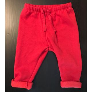 ベビーギャップ(babyGAP)の裏起毛 スウェットパンツ レッド(パンツ)