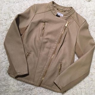 カルバンクライン(Calvin Klein)のCalvin Klein カルバンクライン Fauxマットレザー ジャケット♡(ライダースジャケット)