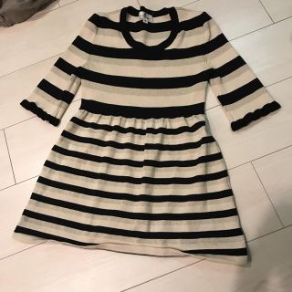 クレージュ(Courreges)のクレージュ ラメ入りボーダーカットソー(カットソー(長袖/七分))