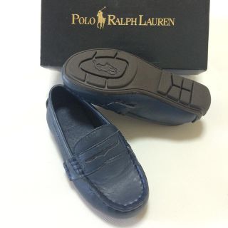 ポロラルフローレン(POLO RALPH LAUREN)の新品 ラルフローレン 14㎝ レザーローファー ネイビー(ローファー)