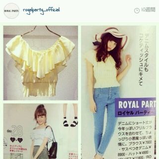 ロイヤルパーティー(ROYAL PARTY)のROYALpartyｵﾌｼｮﾙﾄｯﾌﾟｽ(カットソー(半袖/袖なし))