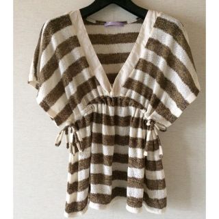 ナチュラルクチュール(natural couture)のnatural coture ボーダーカットソー NICE CLAUP(カットソー(半袖/袖なし))