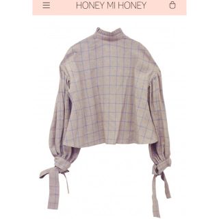 ハニーミーハニー(Honey mi Honey)のAKI DOLL様専用  ribbon sleeve blouse(シャツ/ブラウス(長袖/七分))