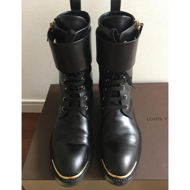 高品質 - VUITTON LOUIS お値下げ 35 ハイカットブーツ レザー ルイ
