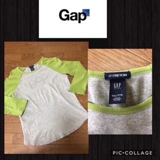 ギャップ(GAP)のGAP 長袖カットソー  ロンT ビジュー 付き チュニジア製 美品 訳あり(Tシャツ/カットソー)