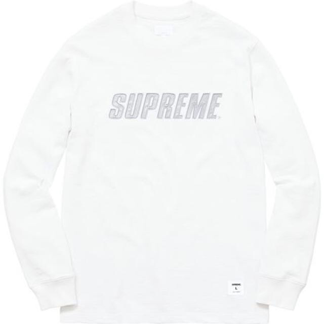 Supreme(シュプリーム)のSupreme メタリックロゴ　ロングＴシャツ　Ｍサイズ メンズのトップス(Tシャツ/カットソー(七分/長袖))の商品写真