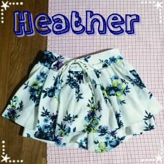 ヘザー(heather)のヘザー＊未使用 花柄スカート風ショーパン(ミニスカート)