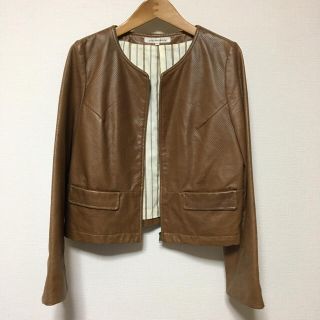 ユナイテッドアローズグリーンレーベルリラクシング(UNITED ARROWS green label relaxing)の☆sakura様専用☆グリーンレーベル☆ノーカラーレザージャケット(ノーカラージャケット)