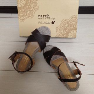 アースミュージックアンドエコロジー(earth music & ecology)の新品♡アース サンダル M(サンダル)