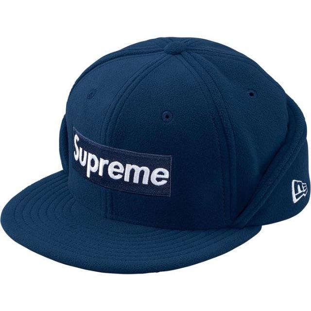 Supreme(シュプリーム)のPolartec Ear Flap New Era 紺 7-1/4(57.7㎝) メンズの帽子(キャップ)の商品写真