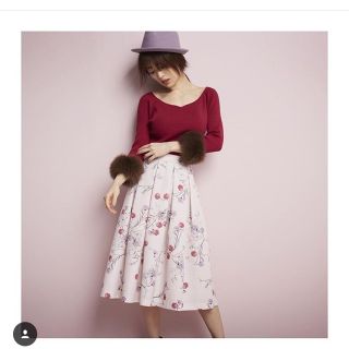 ウィルセレクション(WILLSELECTION)の2017 a/w♡ウィルセレクション♡泉里香ちゃん着用♡ハート襟リブニット(ニット/セーター)