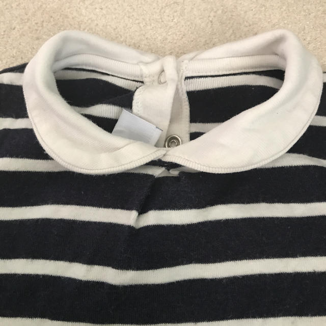 PETIT BATEAU(プチバトー)のプチバトー ボーダーカットソー 18m キッズ/ベビー/マタニティのベビー服(~85cm)(シャツ/カットソー)の商品写真