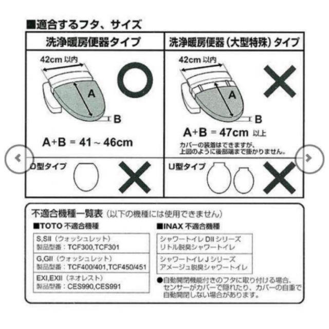 ニトリ(ニトリ)のニトリ トイレカバー 2点 インテリア/住まい/日用品のラグ/カーペット/マット(トイレマット)の商品写真