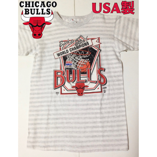 BULLS ブルズ 90s Tシャツ USA製 NBA OLD(Tシャツ/カットソー(半袖/袖なし))