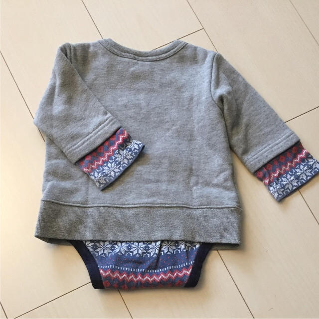 babyGAP(ベビーギャップ)のロンパース付きトレーナー☆70サイズ キッズ/ベビー/マタニティのベビー服(~85cm)(トレーナー)の商品写真