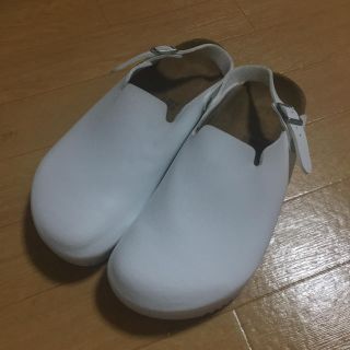 ビルケンシュトック(BIRKENSTOCK)のビルケン ボストン レザー白 27(サンダル)