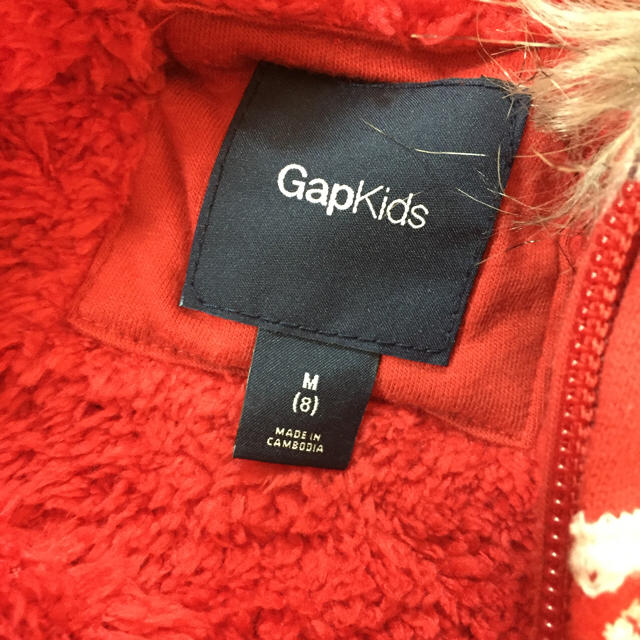 GAP Kids(ギャップキッズ)のGAPkids ファー付きパーカー キッズ/ベビー/マタニティのキッズ服女の子用(90cm~)(ジャケット/上着)の商品写真